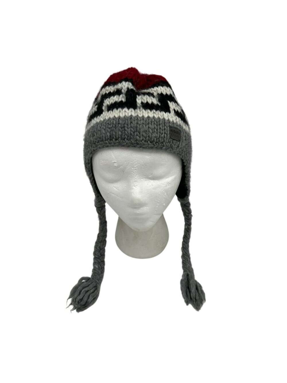 Bula Headwear Unisex Knit Earflap Winter Trapper Hat Wool Blend Knit Gray Cozy